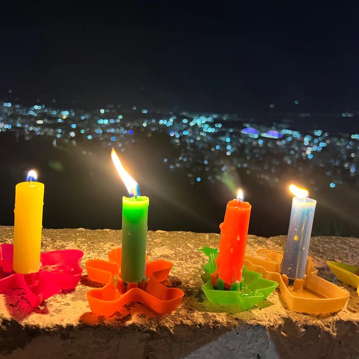 Soportes plasticos Para Vela X 5 Unidade